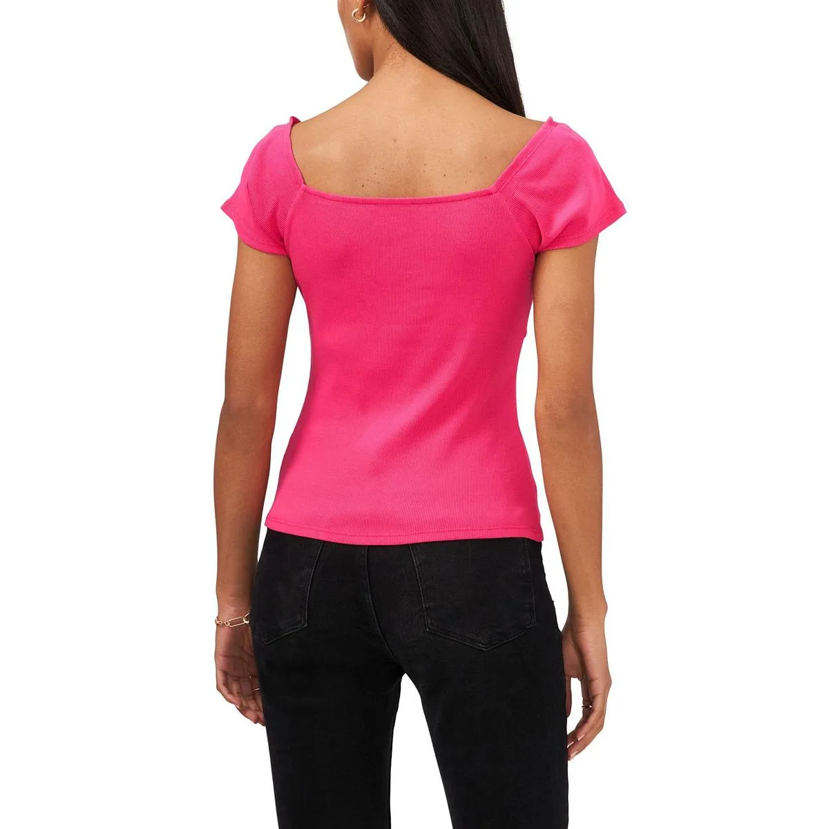 1.State Womens Cotton Knot-Font T-Shirt