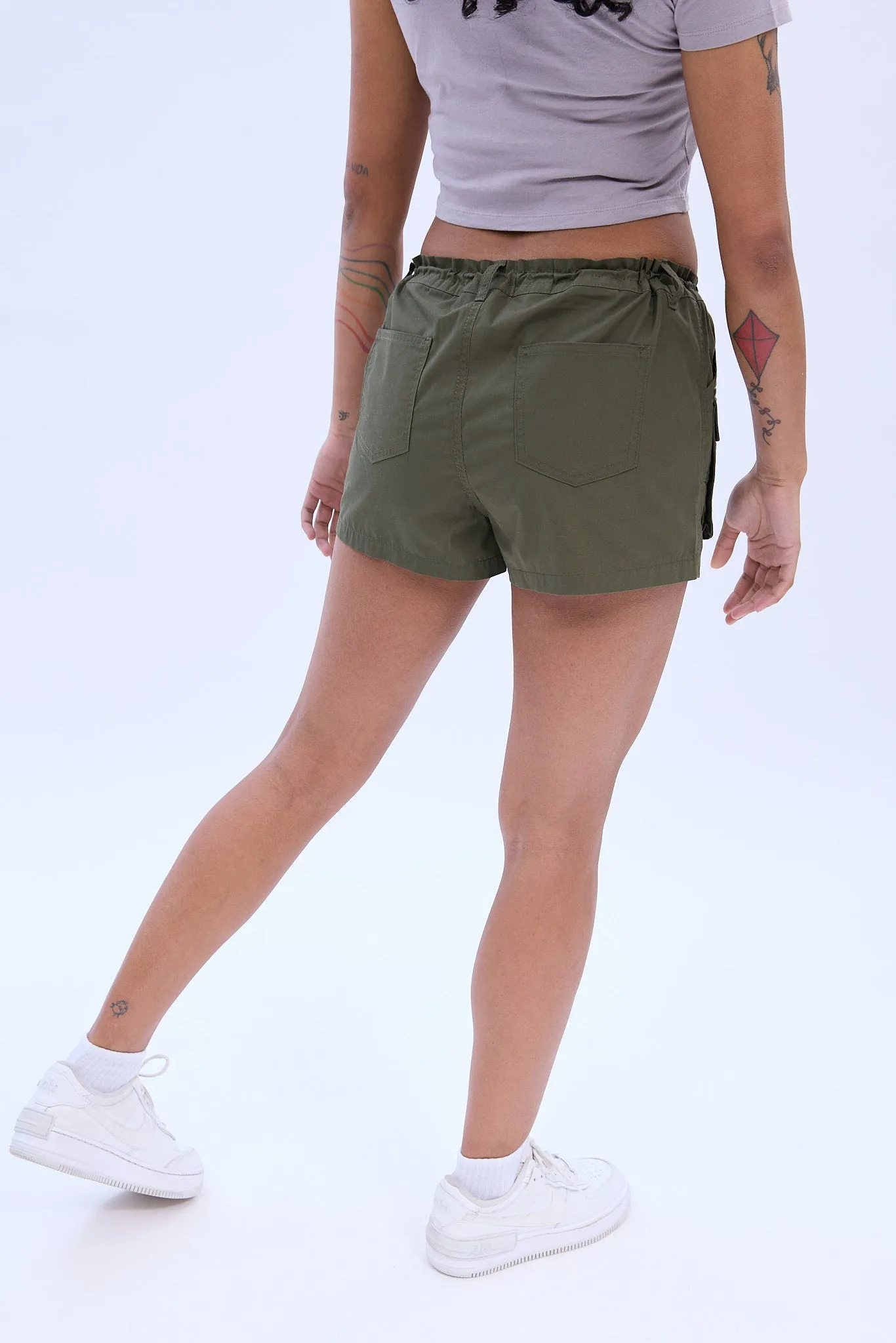 AERO Mid Rise Cargo Poplin Short