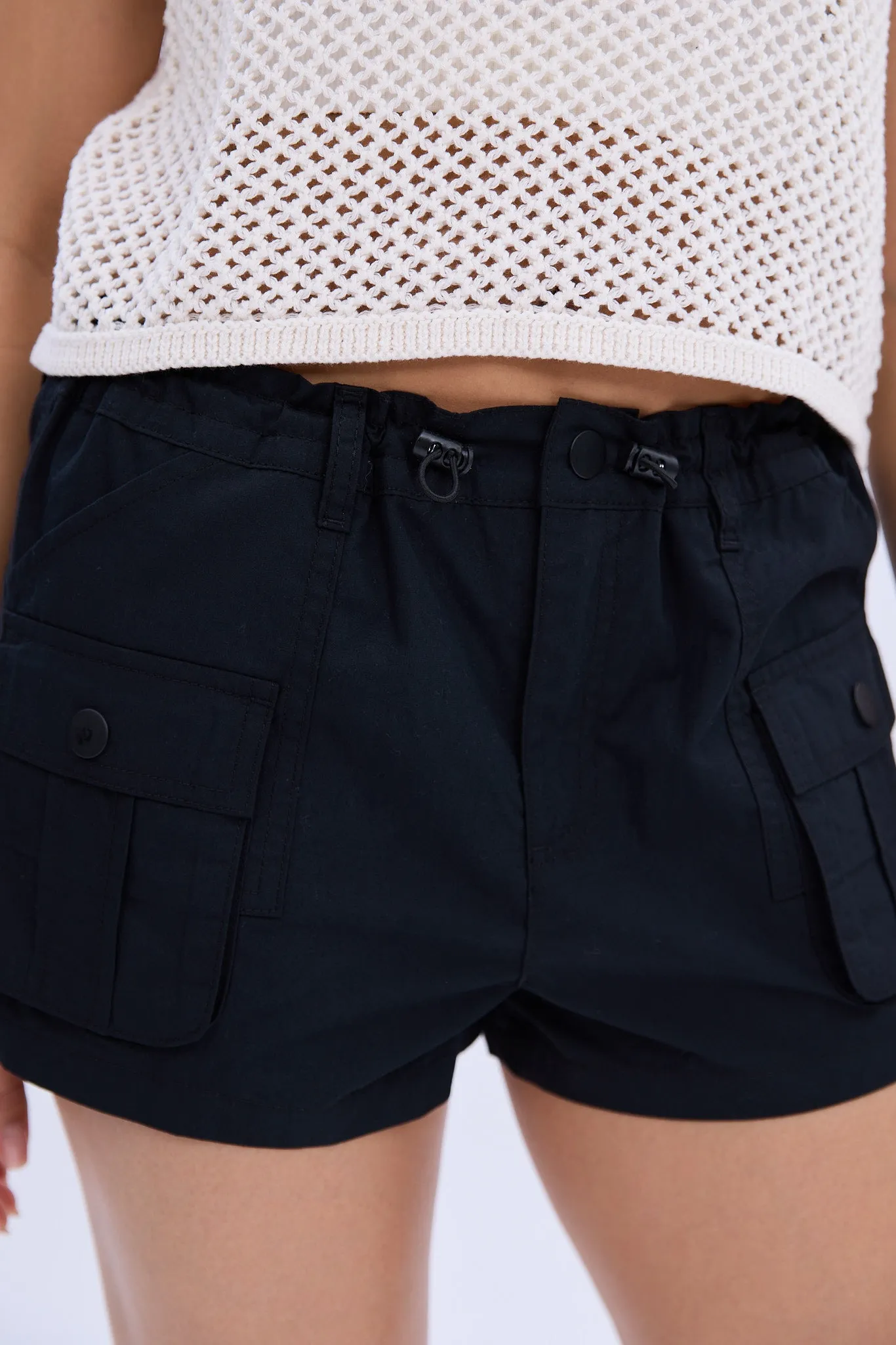 AERO Mid Rise Cargo Poplin Short