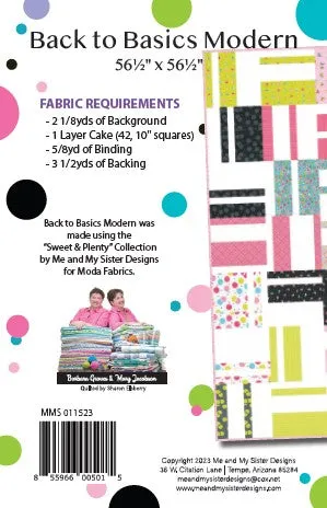 BACK TO BASICS MODERN - Me & My Sister Designs Pattern DIGITAL DOWNLOAD