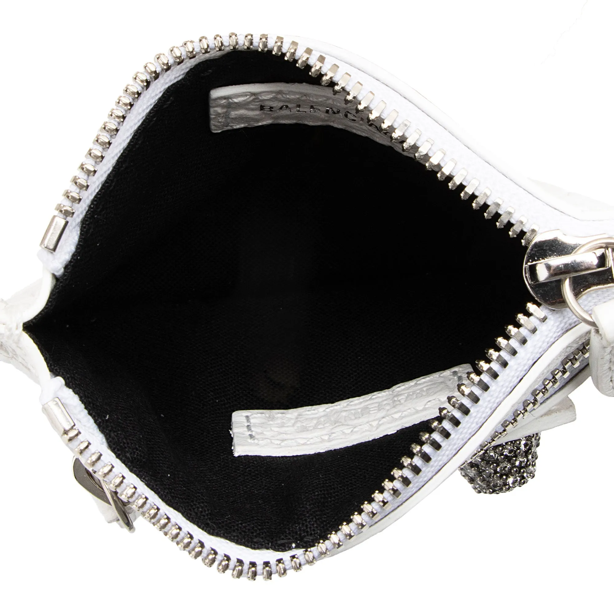 Balenciaga Croc Embossed Crystal Le Cagole XS Bucket Bag (SHF-ACwqpb)