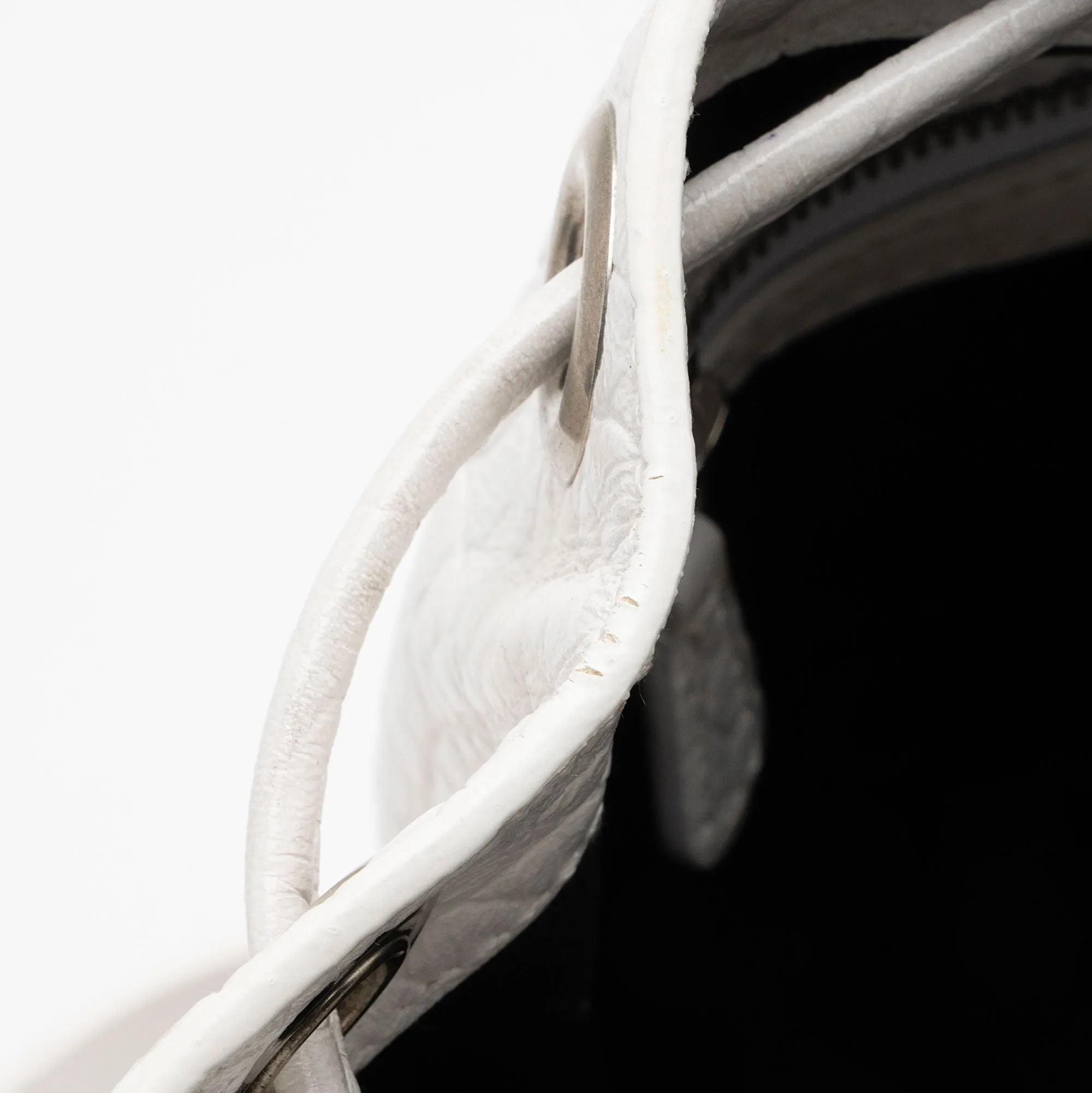 Balenciaga Croc Embossed Crystal Le Cagole XS Bucket Bag (SHF-ACwqpb)