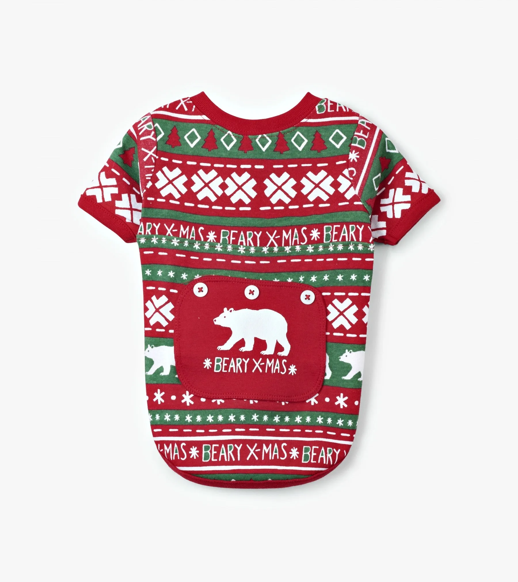 Beary X-Mas Dog Pajama - Little Blue House By: Hatley