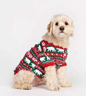 Beary X-Mas Dog Pajama - Little Blue House By: Hatley