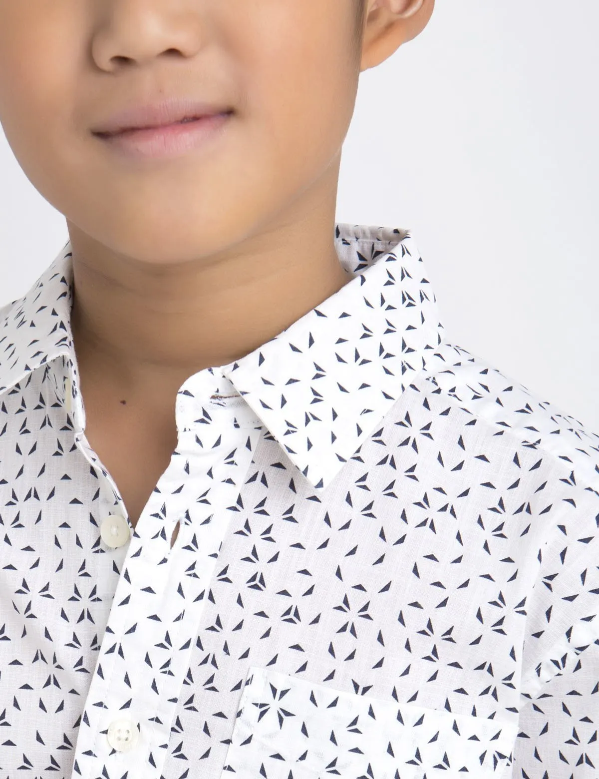 BOYS ORIGAMI PRINT SHIRT