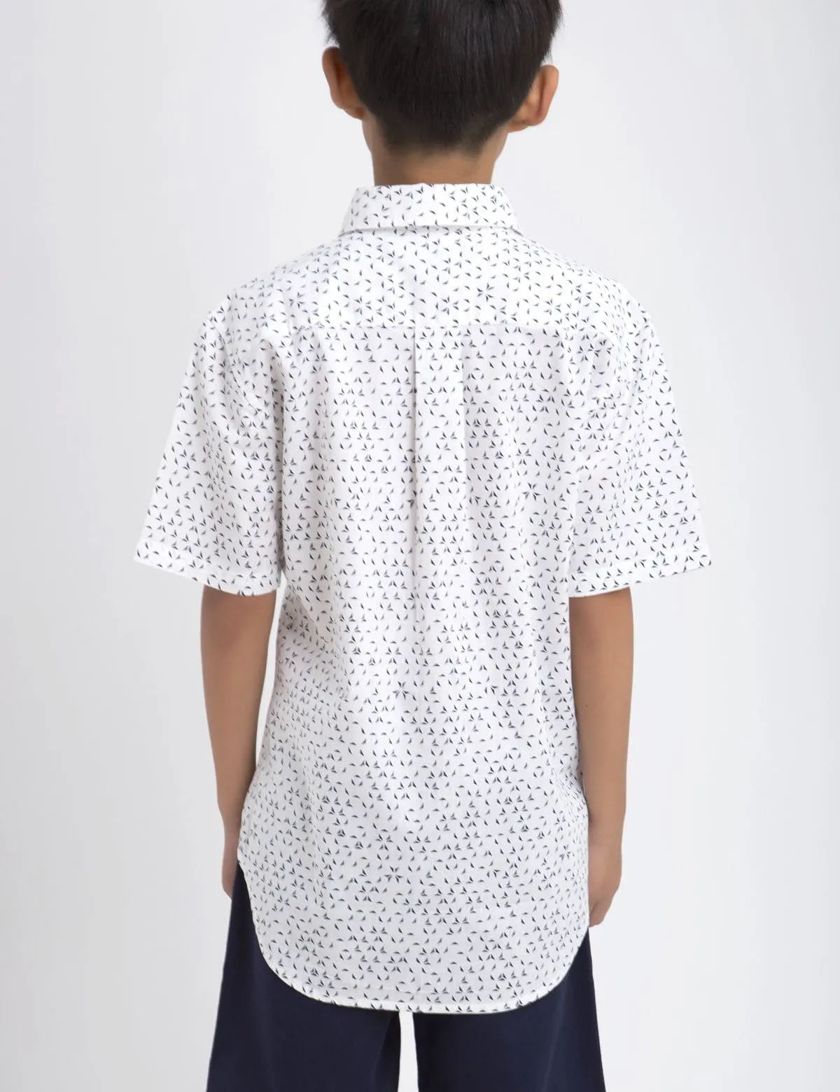 BOYS ORIGAMI PRINT SHIRT
