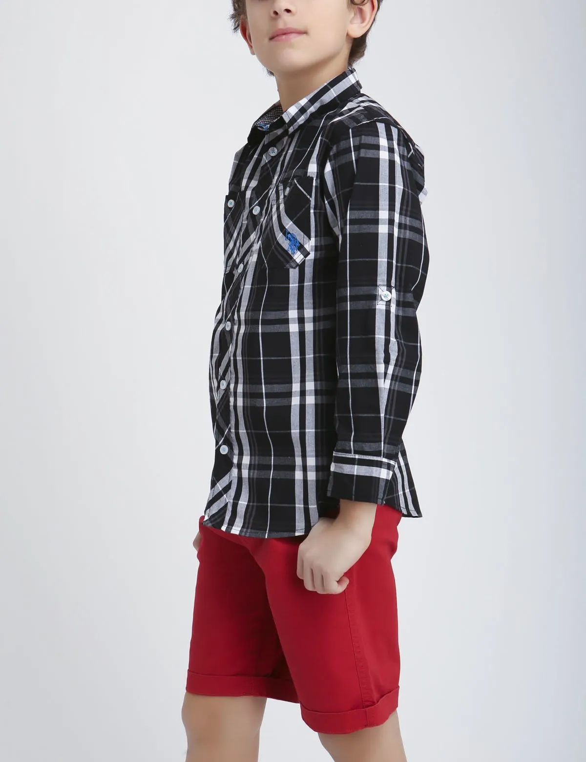 BOYS PLAID SHIRT