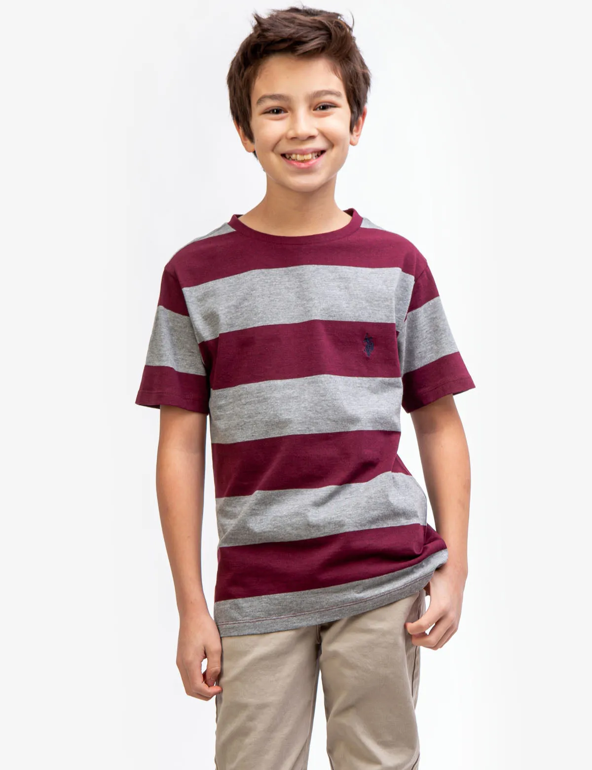 BOYS RUGBY CREW NECK T-SHIRT