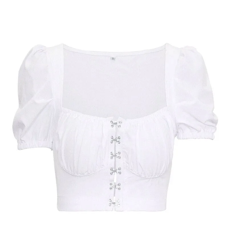 'Candle in the Light' Black Alt Goth Top