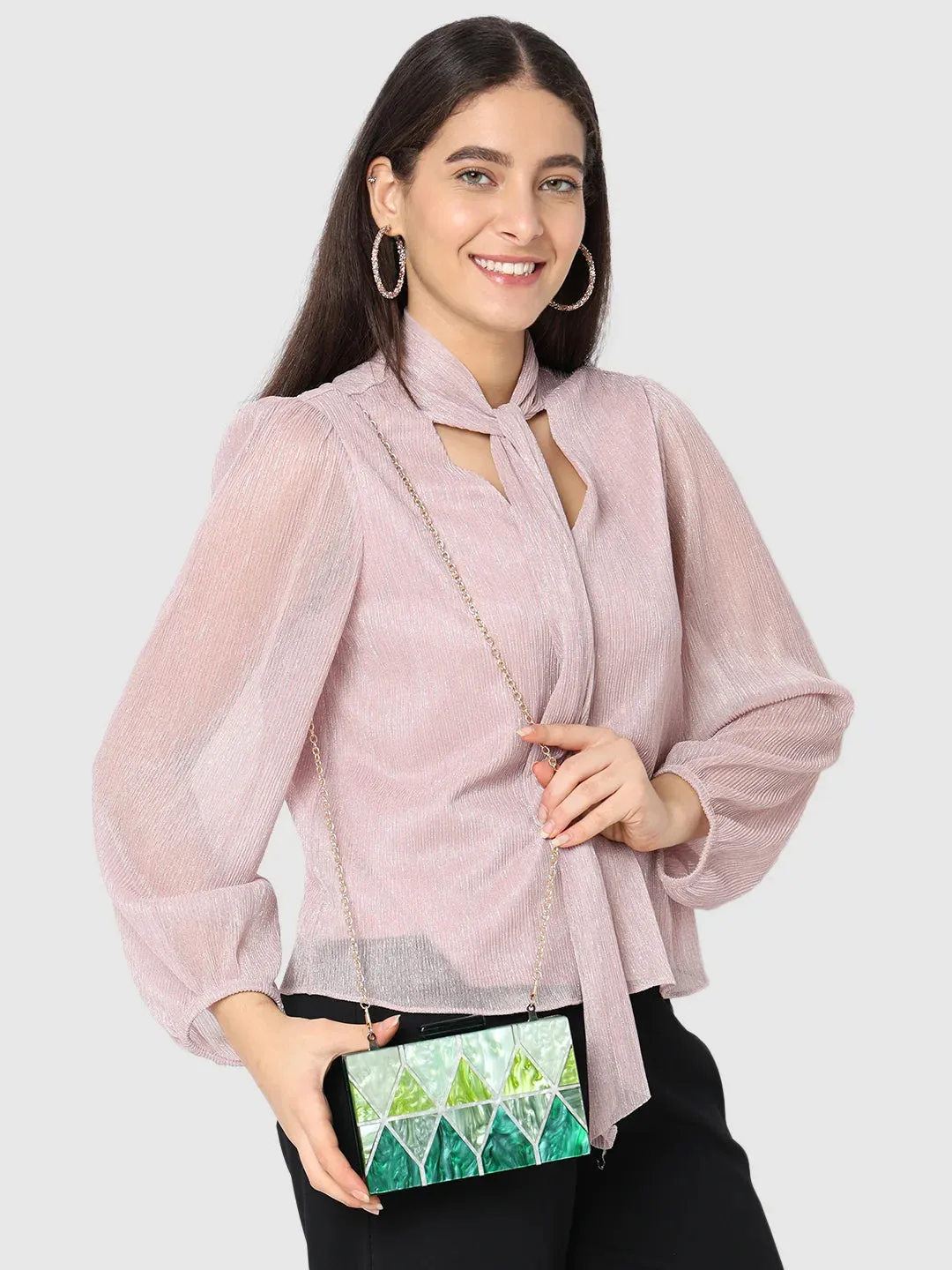 Caprese Gilia Clutch Small Green