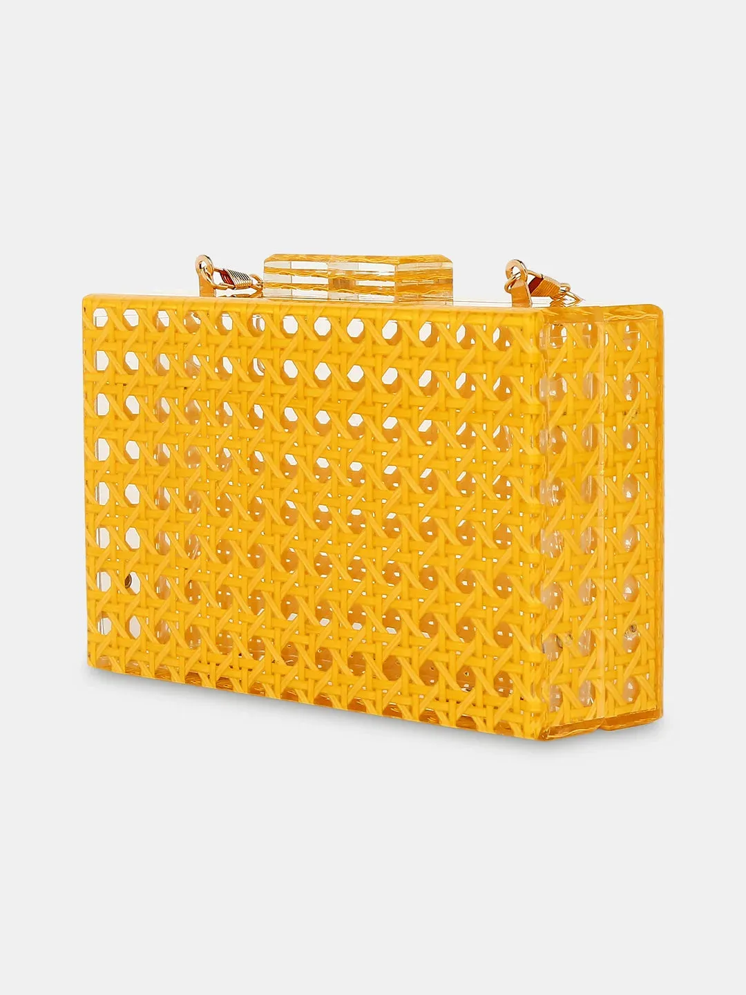 Caprese Golia Clutch Small Yellow
