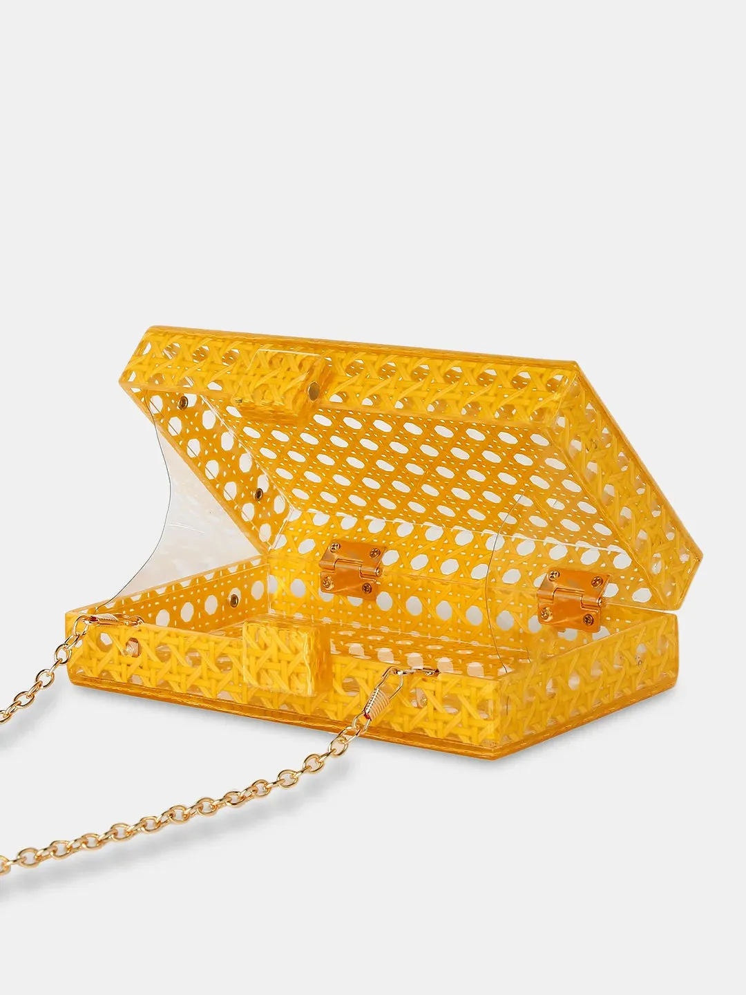Caprese Golia Clutch Small Yellow