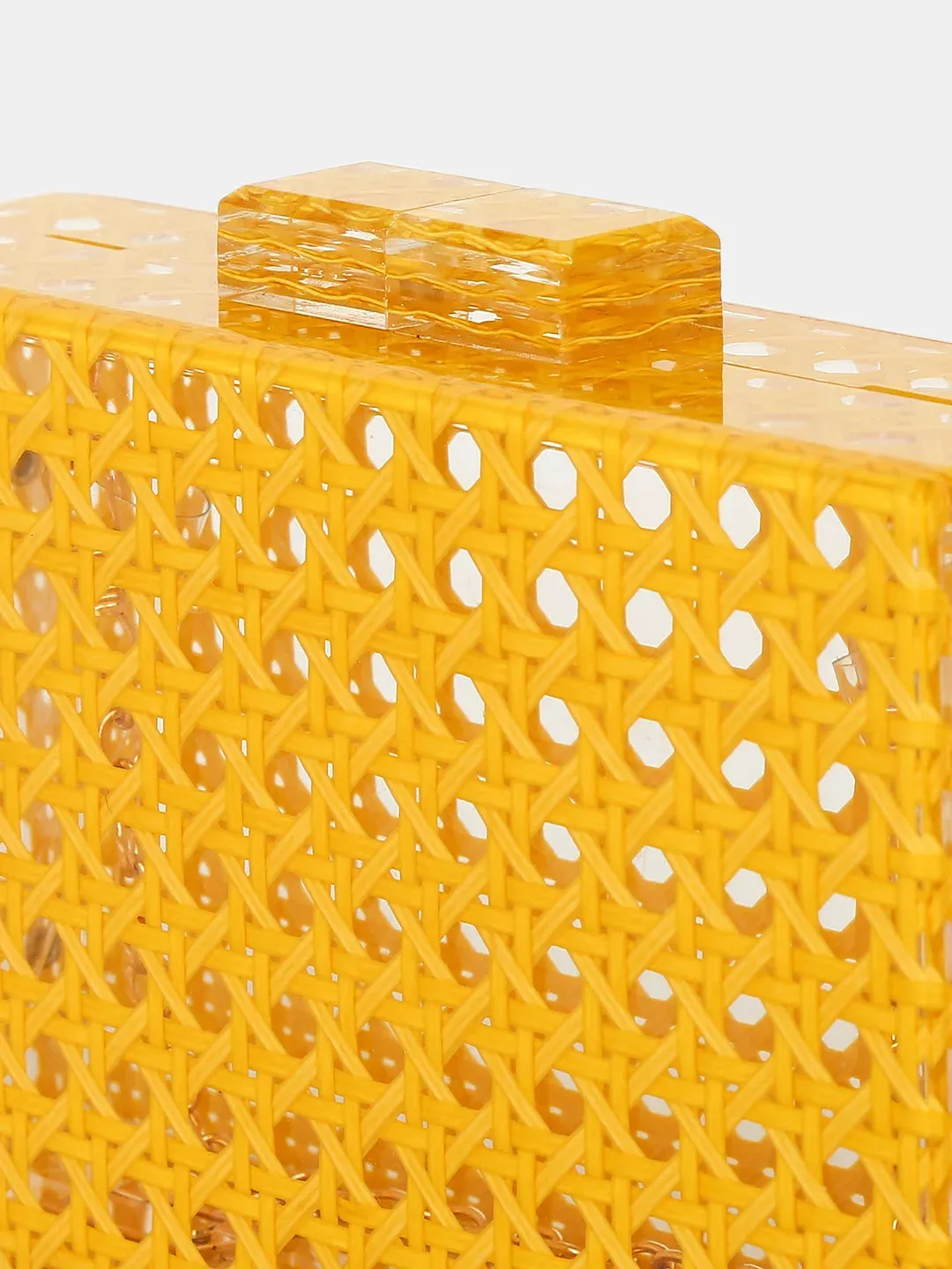 Caprese Golia Clutch Small Yellow