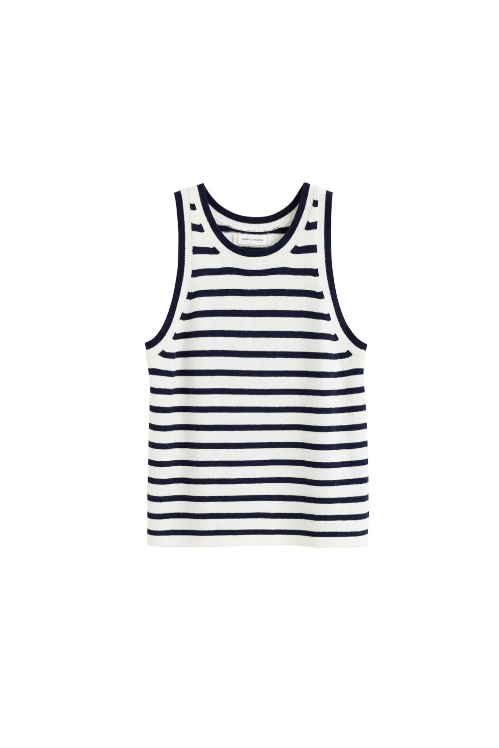 Cream Cotton-Linen Breton Vest