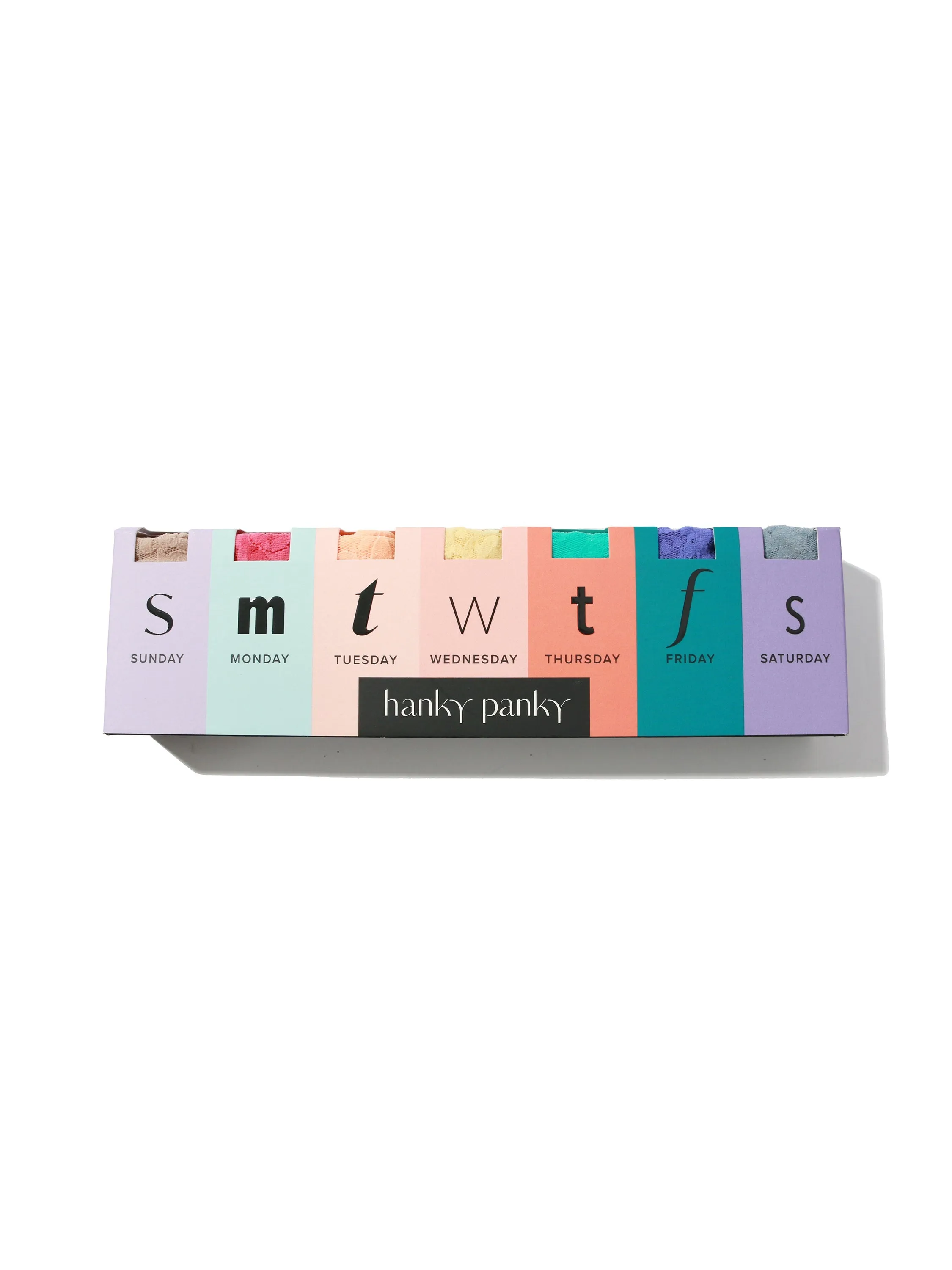 Days of the Week Low Rise Thong 7 Pack
