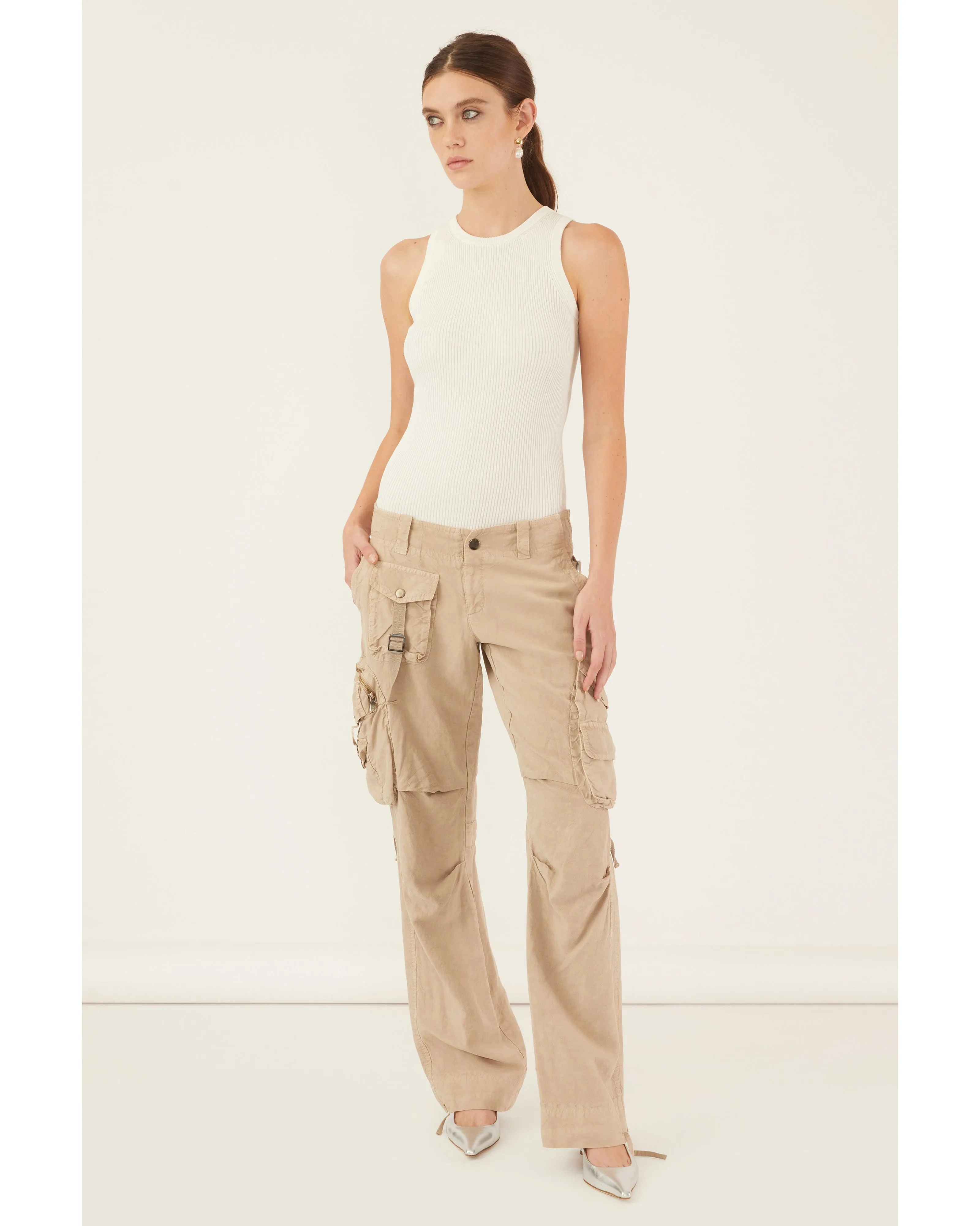 Drey Ribbed Slim Sweater Tank