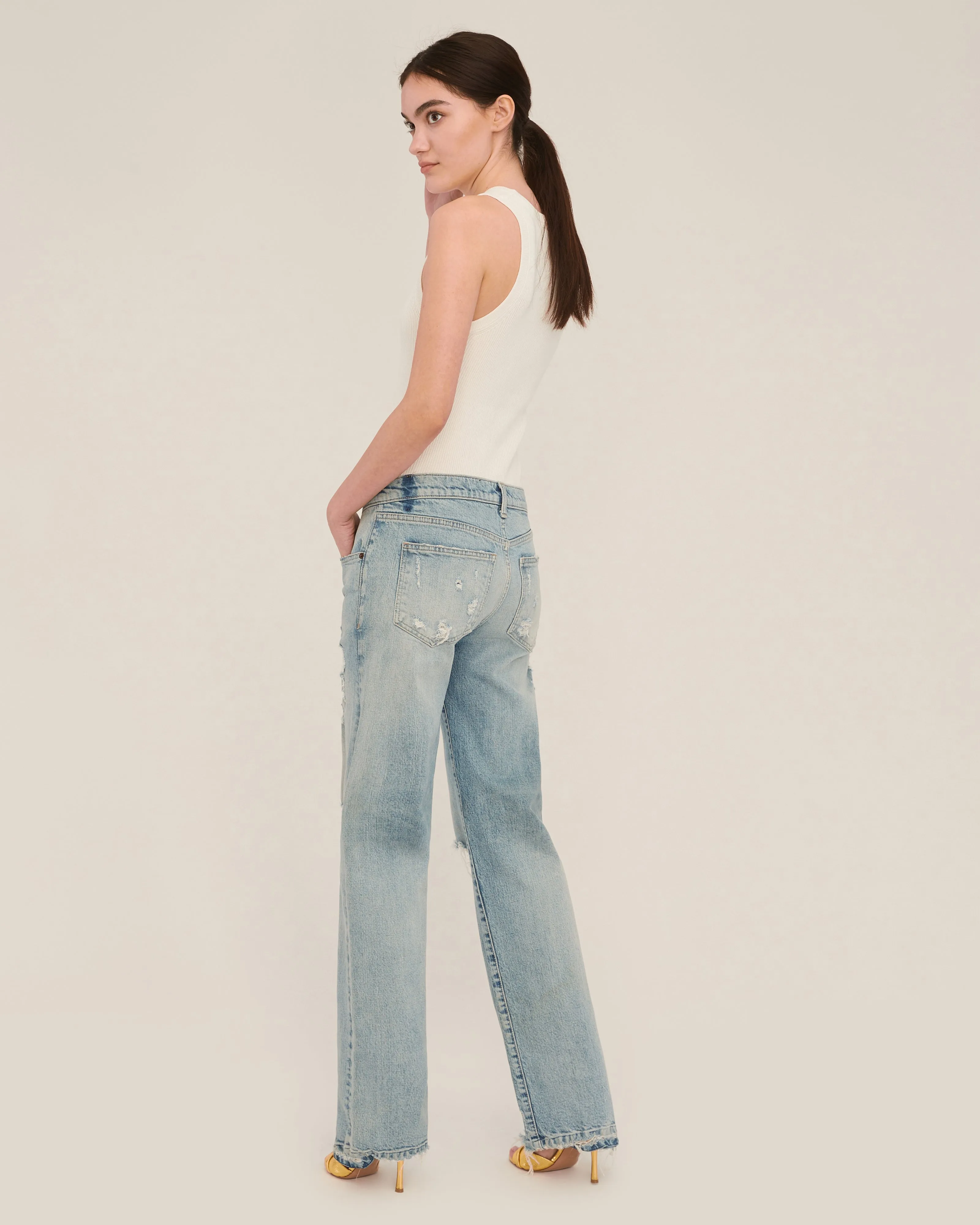 Drey Ribbed Slim Sweater Tank