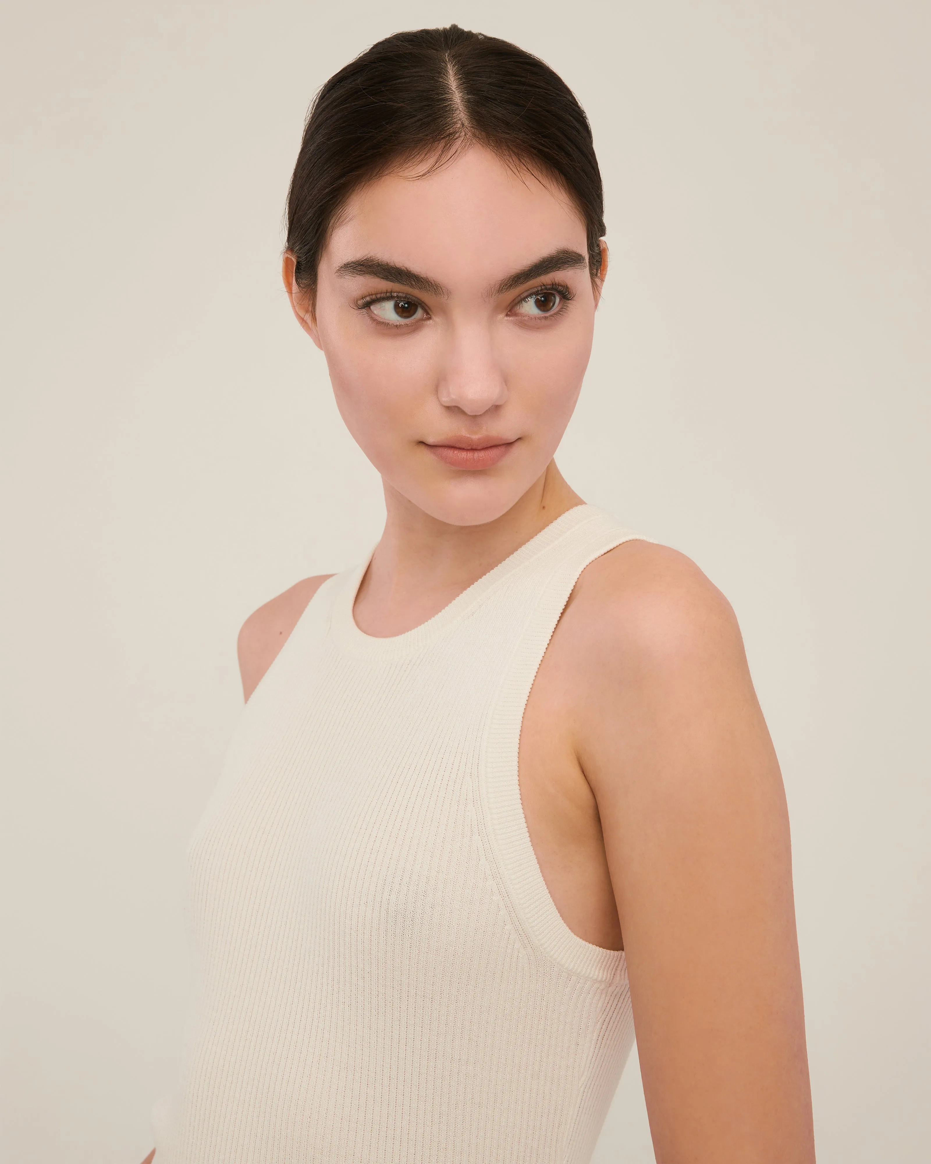 Drey Ribbed Slim Sweater Tank