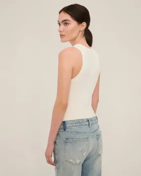 Drey Ribbed Slim Sweater Tank
