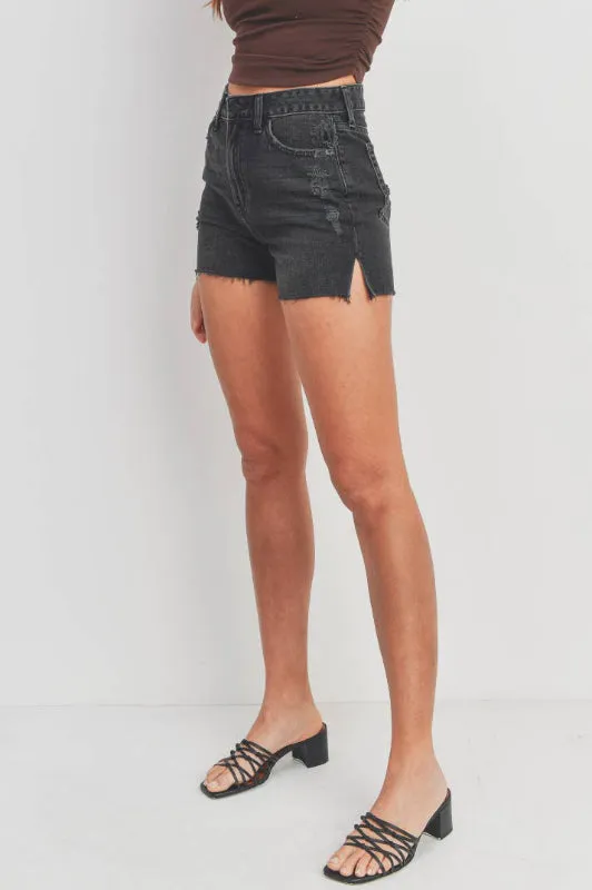 dylan short - washed black