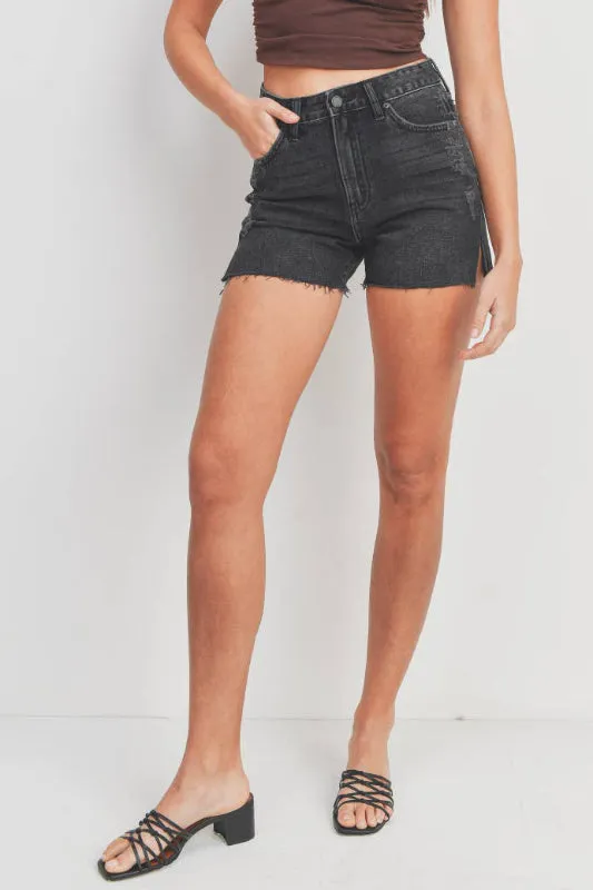 dylan short - washed black