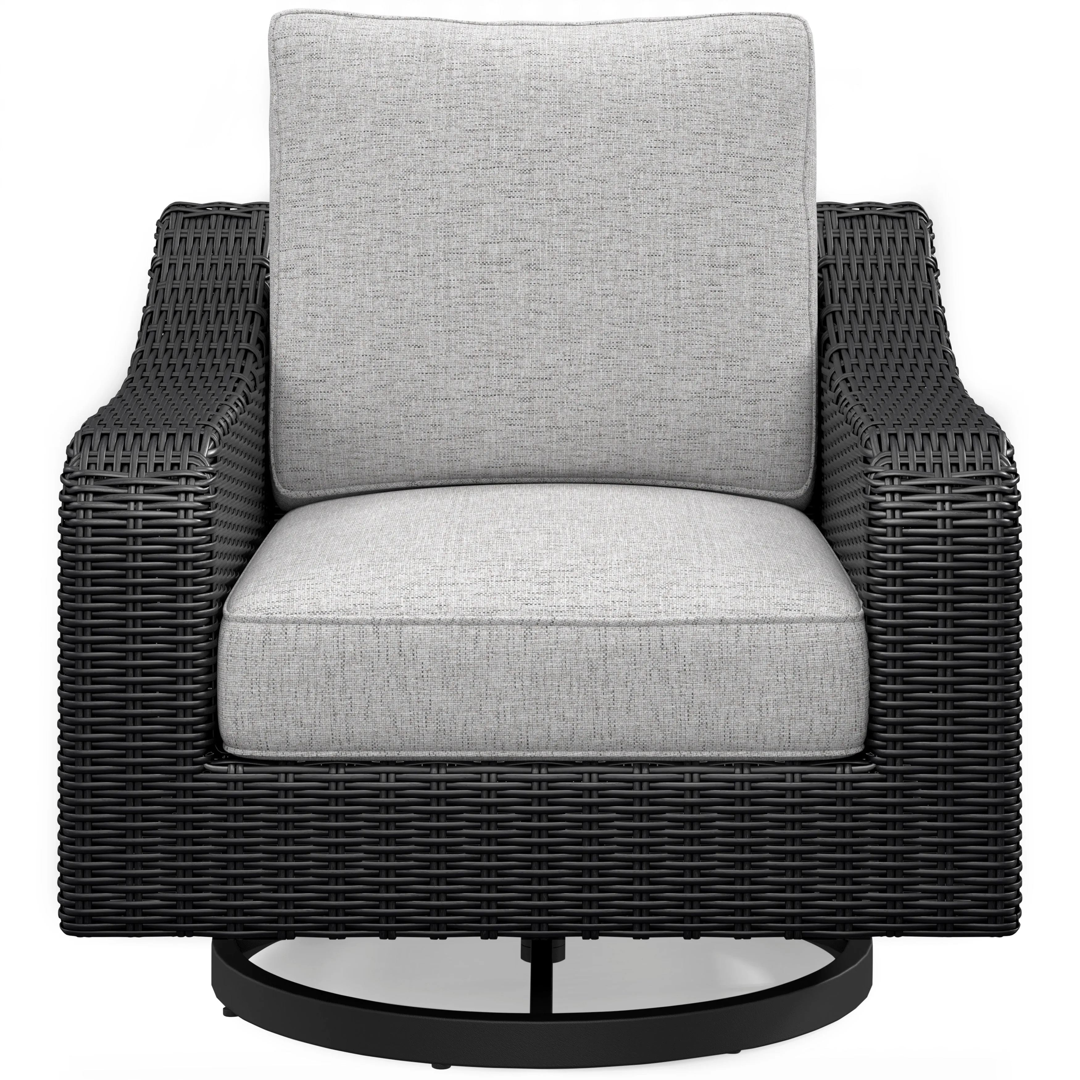 Fire Island Black Outdoor 3-Piece Seating Set (Sofa  2 Swivel Rockers)