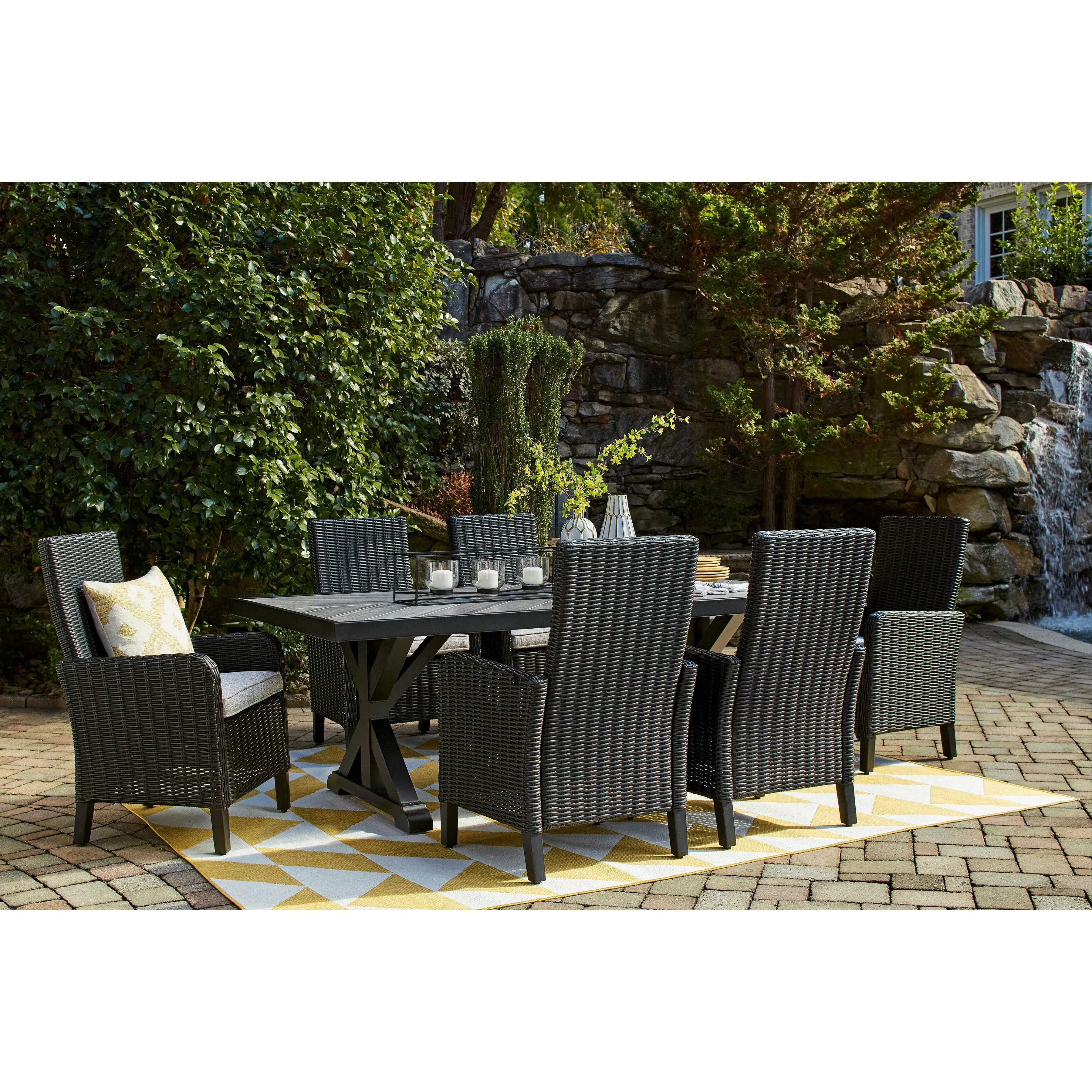 Fire Island Black Outdoor Dining Sets