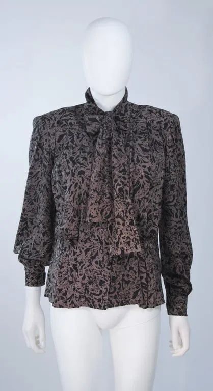 GIVENCHY Couture Wool & Snakeskin 4 pc Skirt Suit Size 4-6