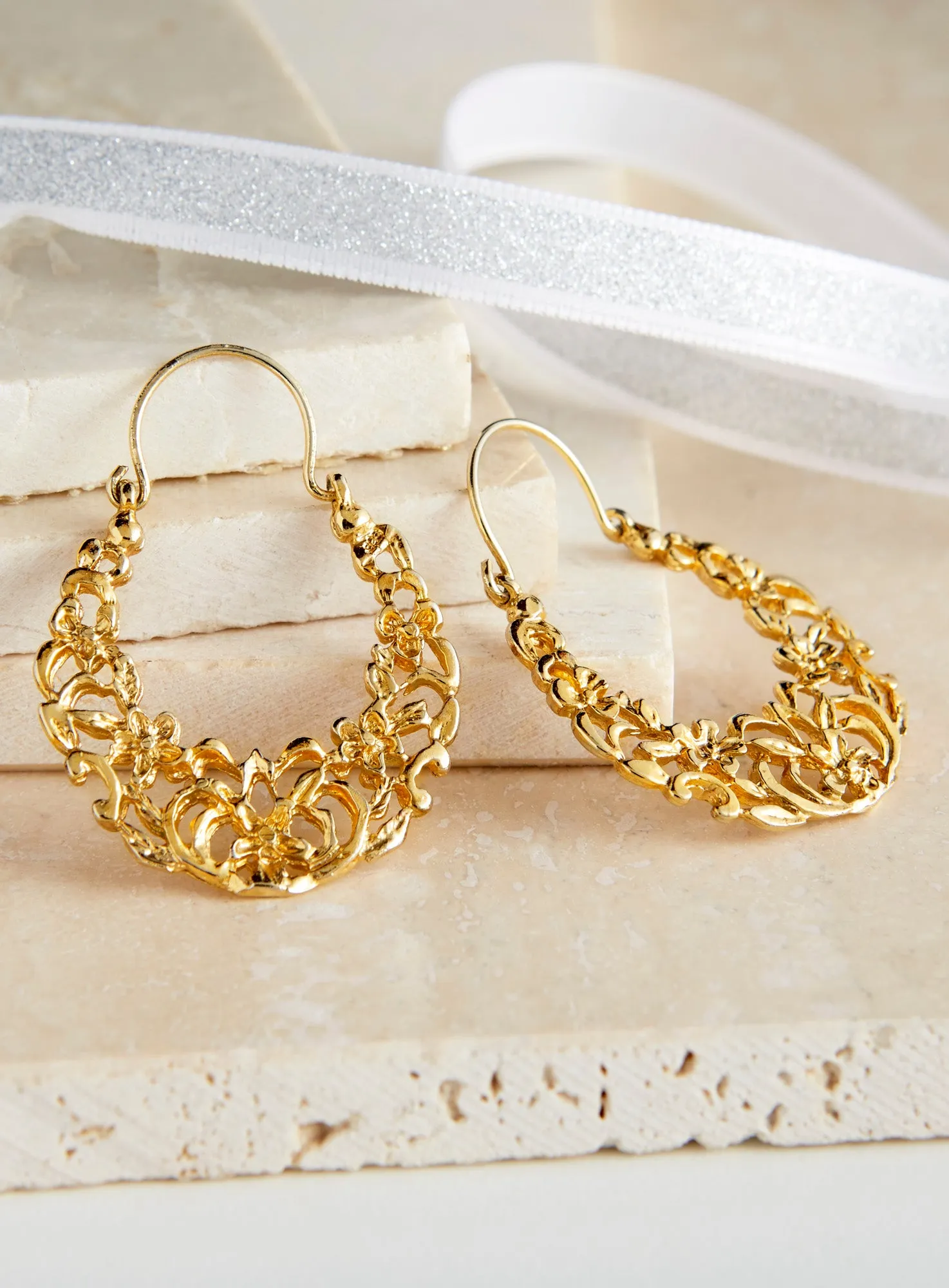 Golden Jasmine Earrings