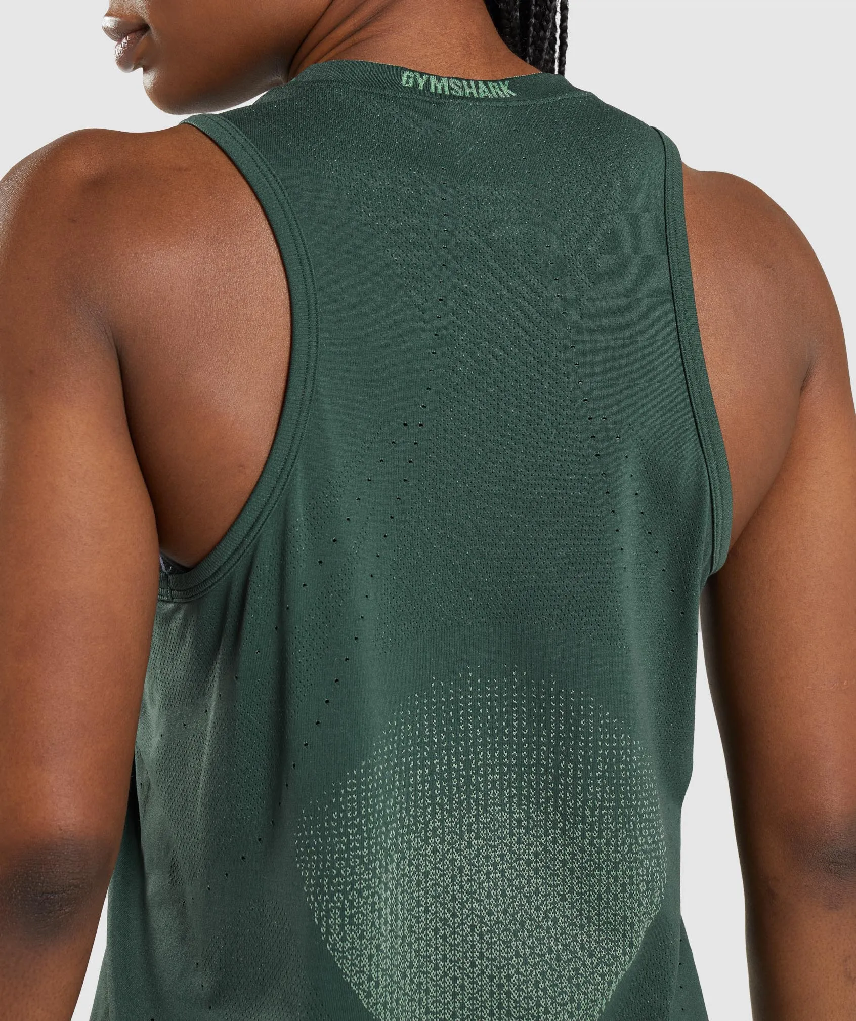Gymshark Apex Seamless Tank - Obsidian Green/Cucumber Green