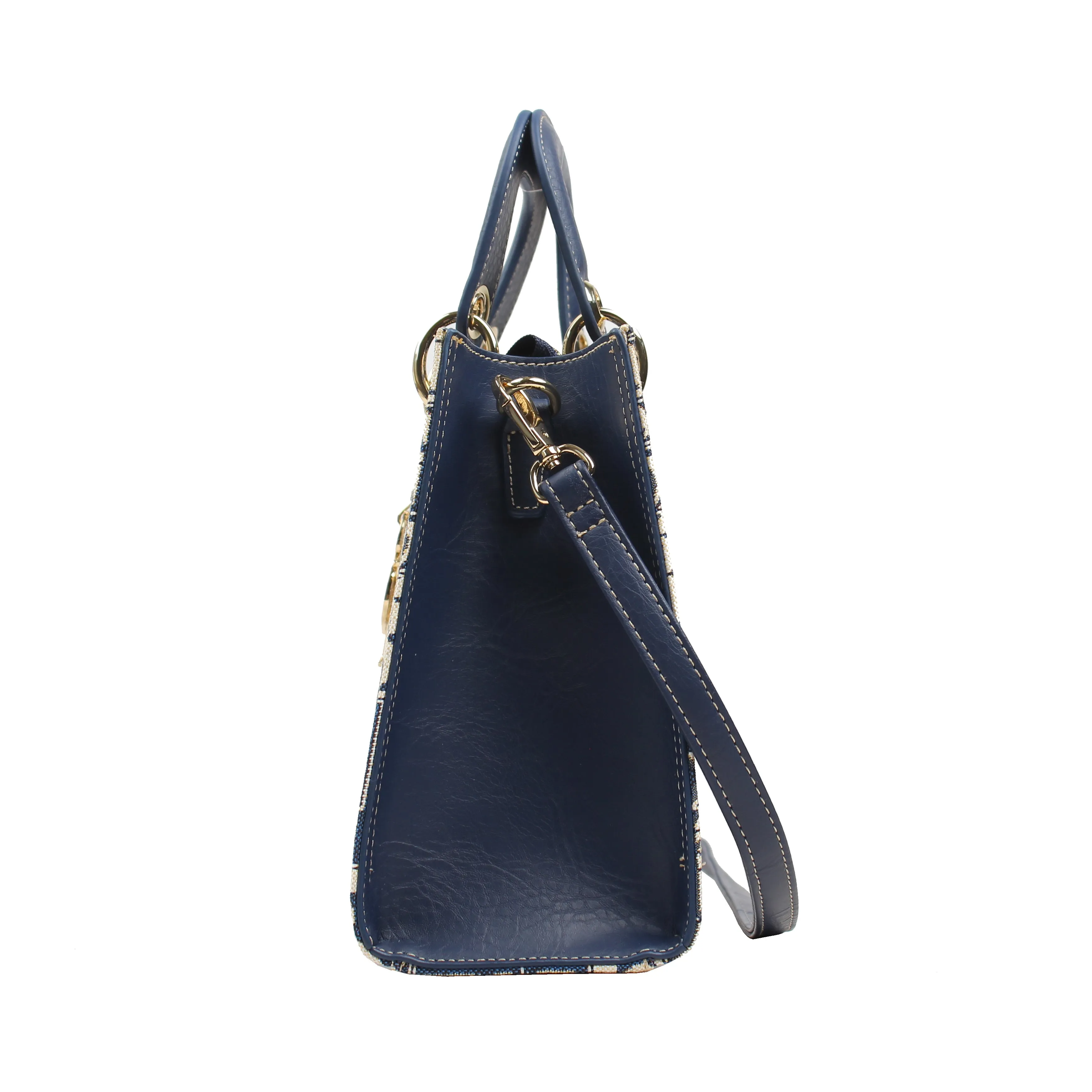 Henney Bear Leatherette Top Handle Shoulder Bag