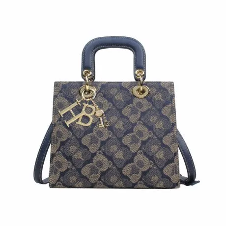 Henney Bear Leatherette Top Handle Shoulder Bag
