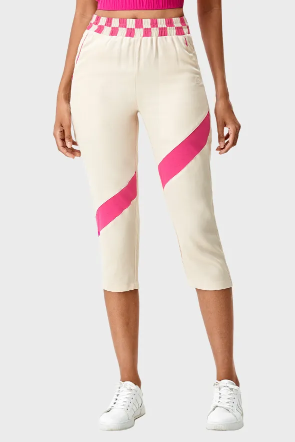 High-Waisted Checkered Chic Crop Pants