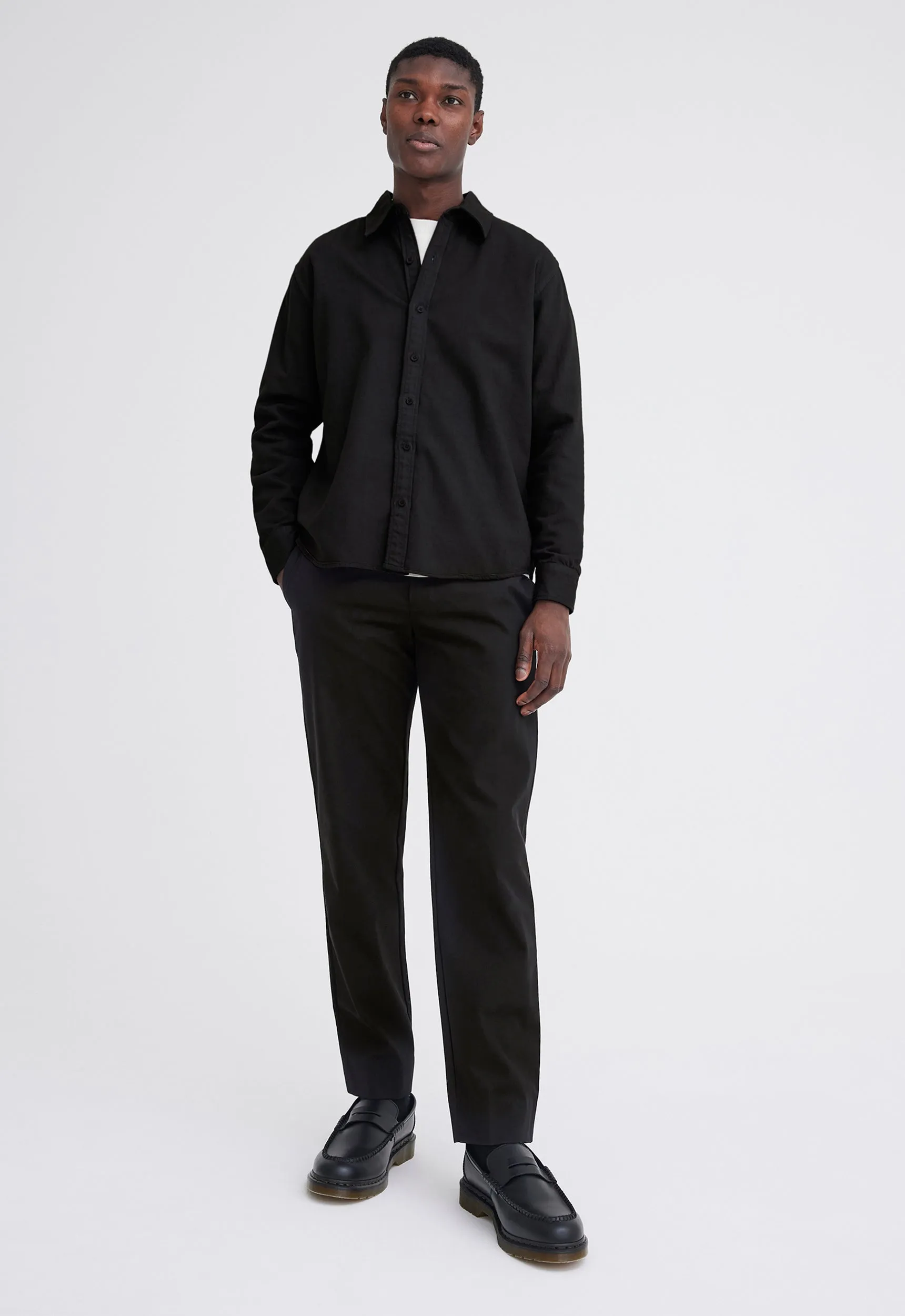 Izzi Italian Cotton Shirt - Black