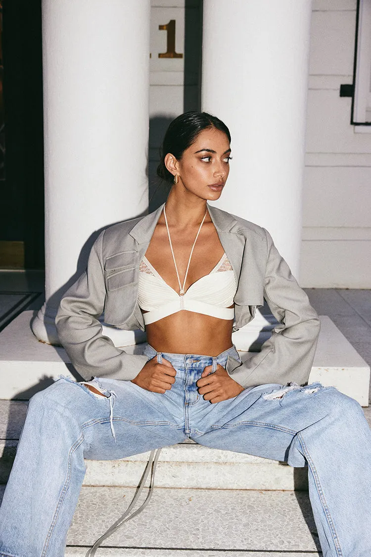 Kendall Bralette in Pearl