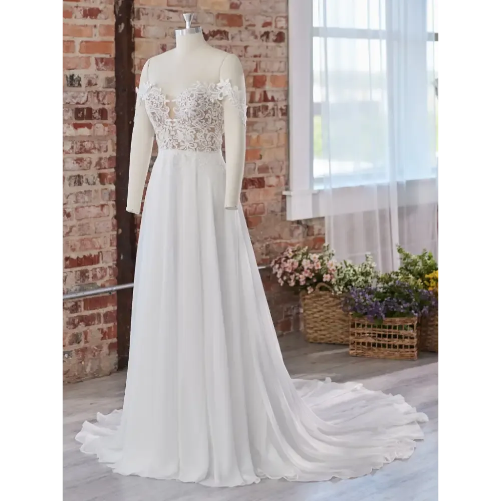 Maggie Sottero Chantal Detachable Cap Sleeves