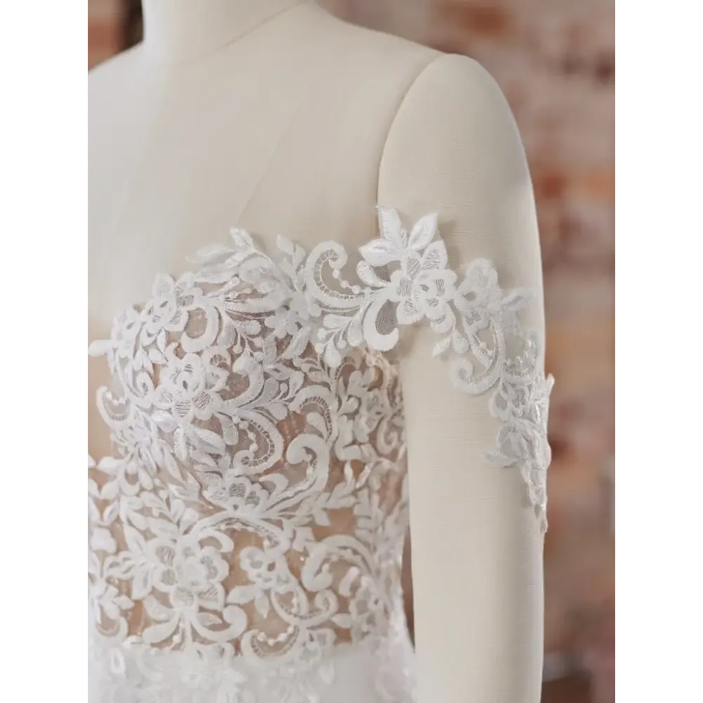 Maggie Sottero Chantal Detachable Cap Sleeves