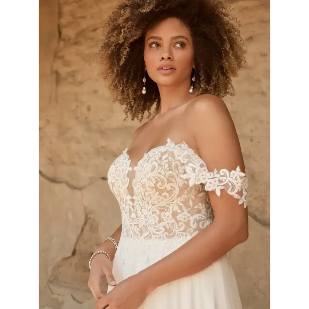 Maggie Sottero Chantal Detachable Cap Sleeves
