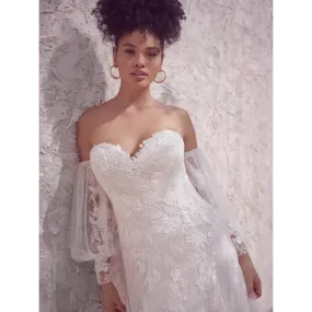 Maggie Sottero Ellington Detachable Off The Shoulder Sleeves