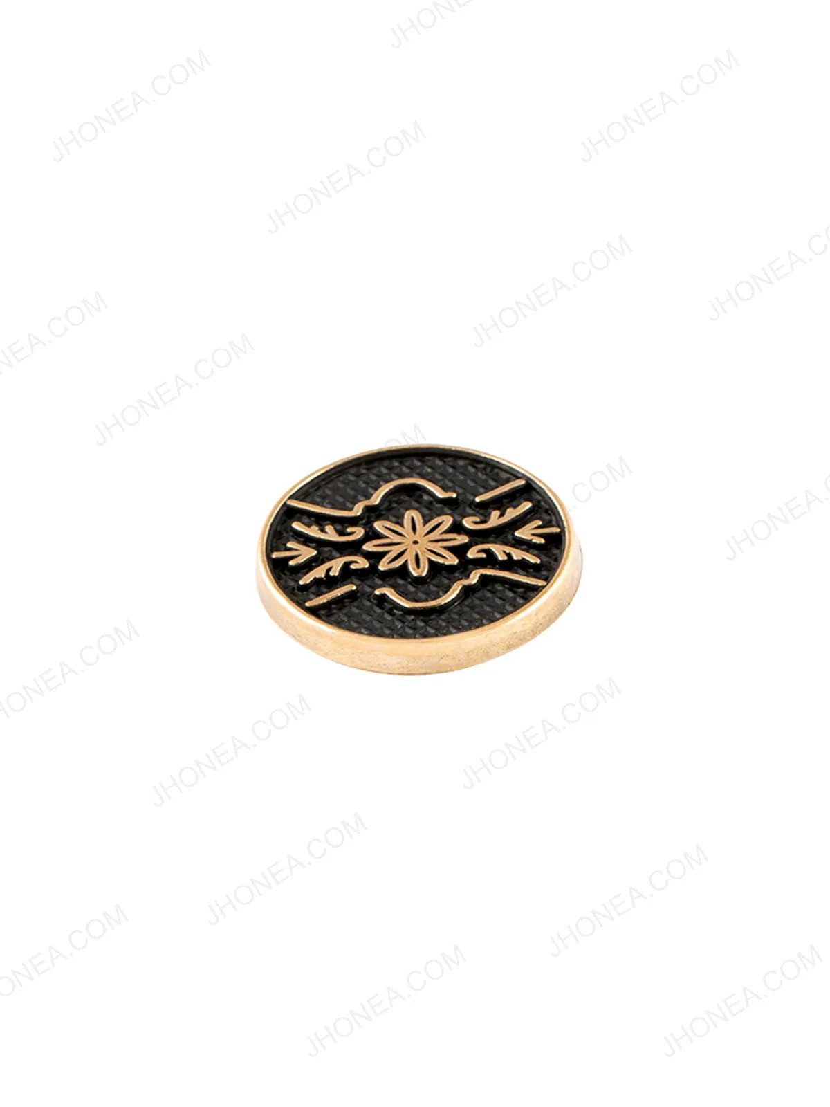 Matte Gold Engraved Design Coat Button