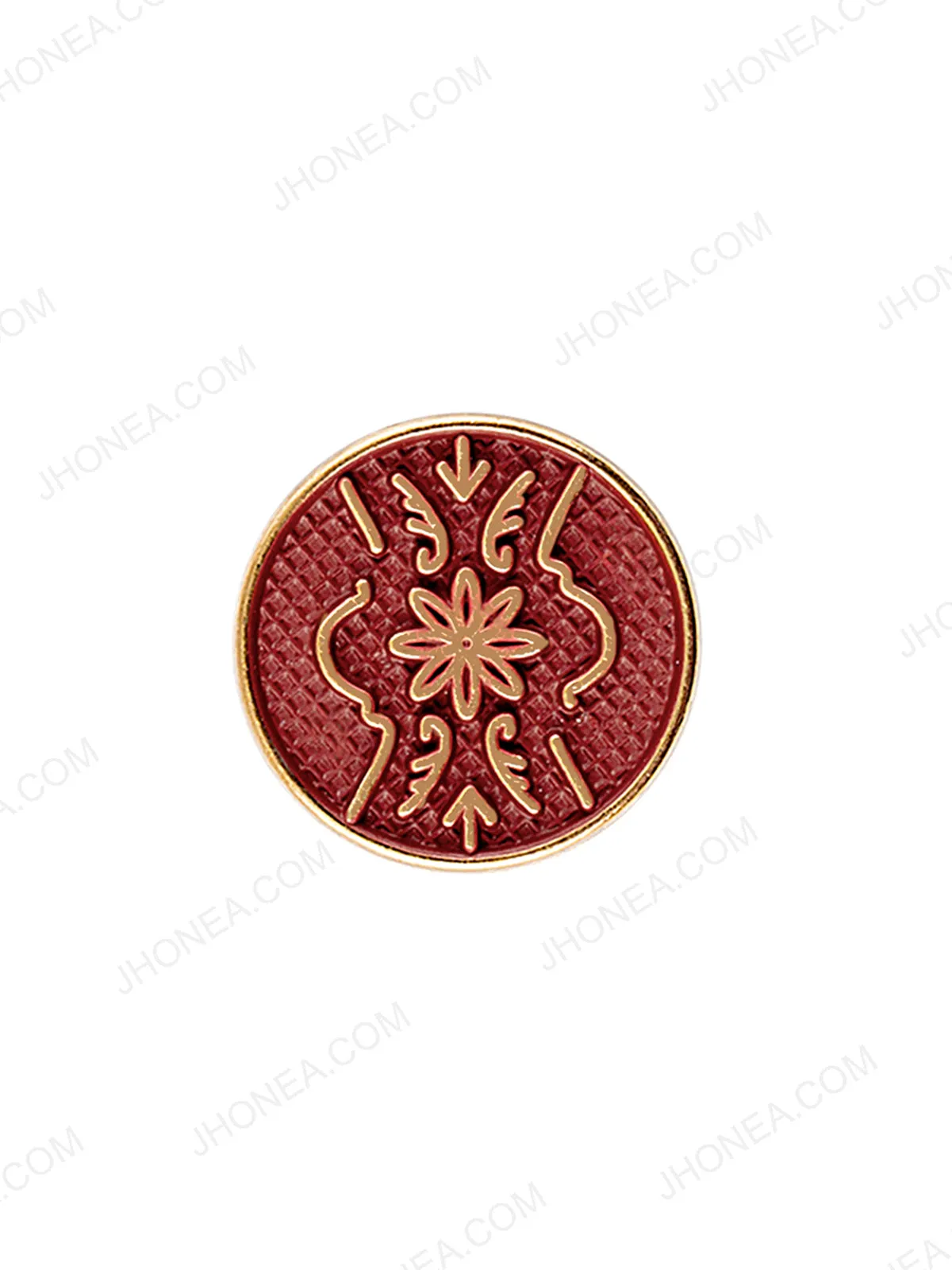 Matte Gold Engraved Design Coat Button