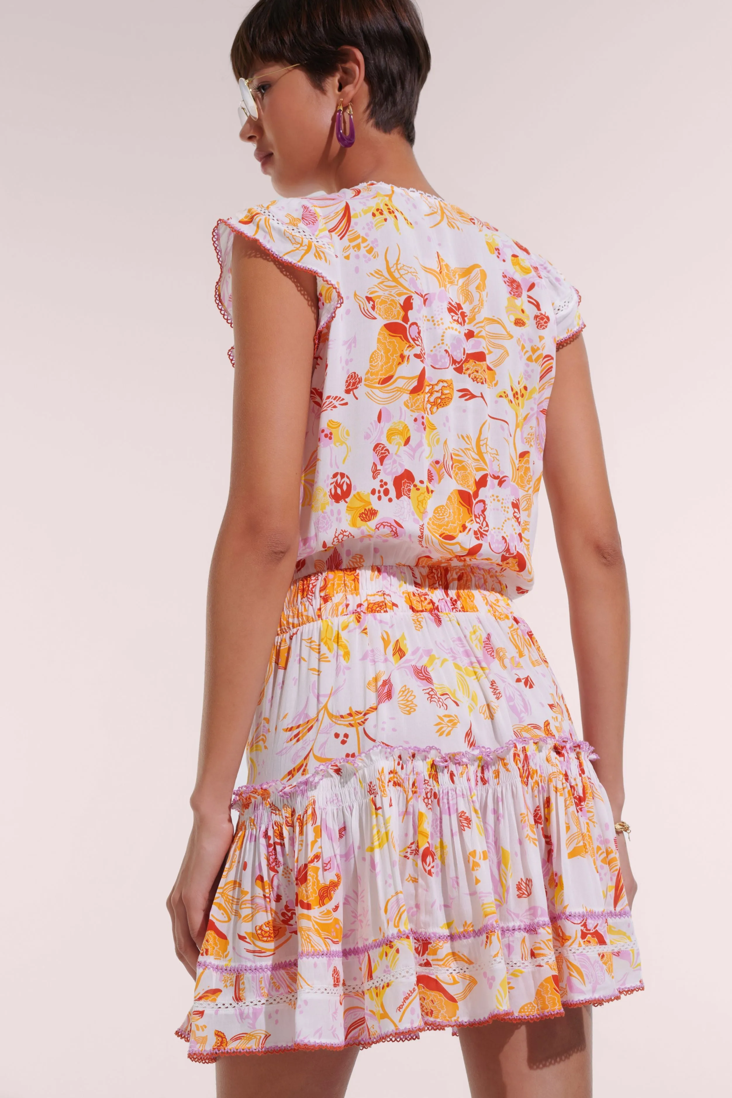 Mini Dress Anais - Orange Nemesia