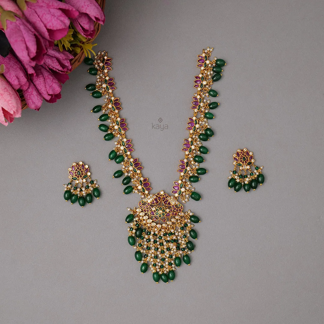 NV100904 - Thamara Long Necklace with matching Earrings