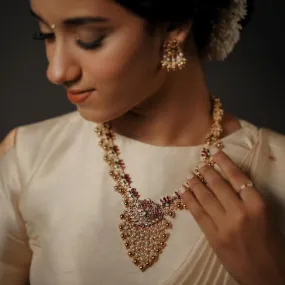 NV100904 - Thamara Long Necklace with matching Earrings