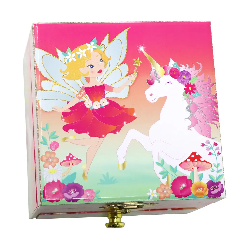 Pixie Fantasy Small Unicorn Fairy Musical Jewelry Box