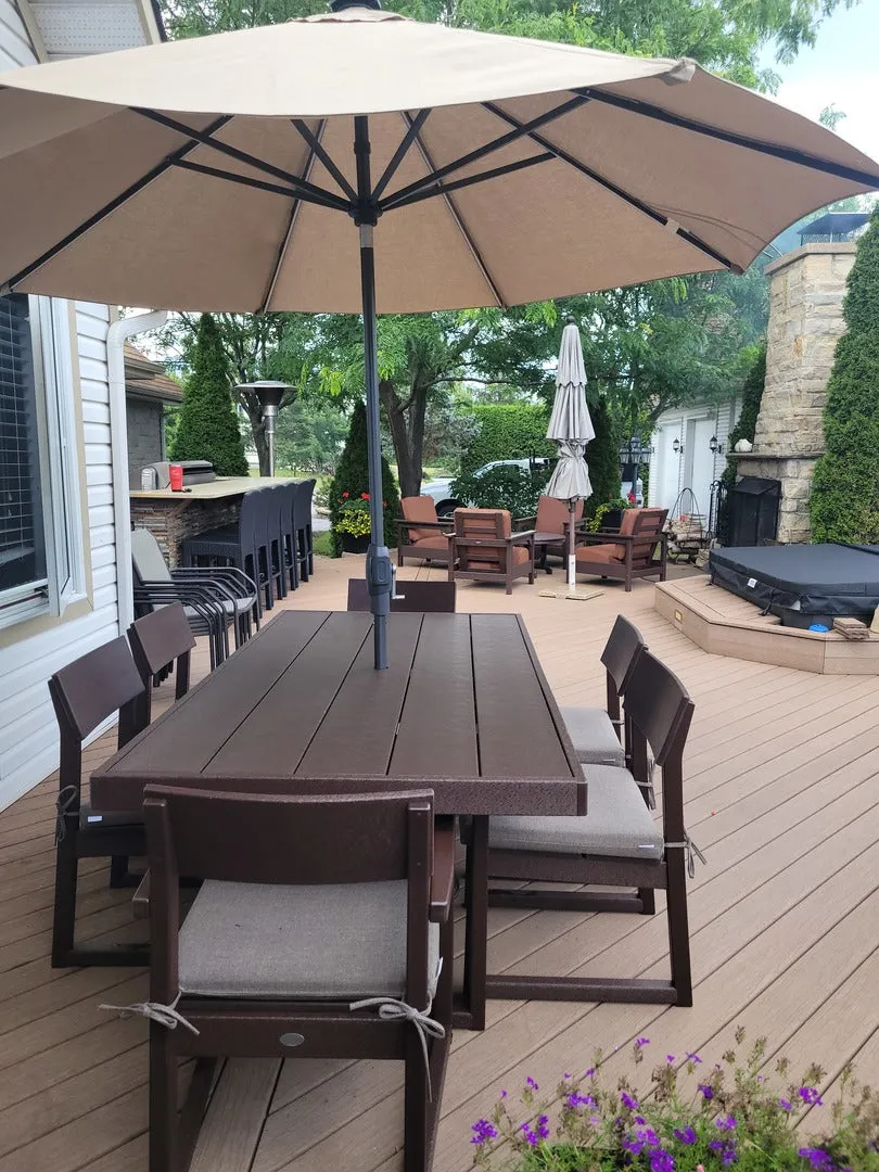 POLYWOOD Edge Outdoor Dining Table 78" x 40"