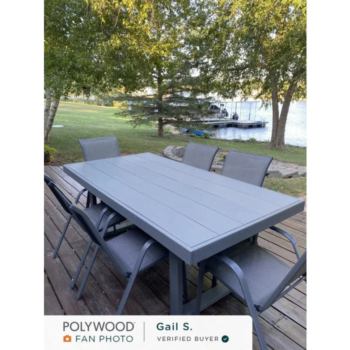POLYWOOD Edge Outdoor Dining Table 78" x 40"