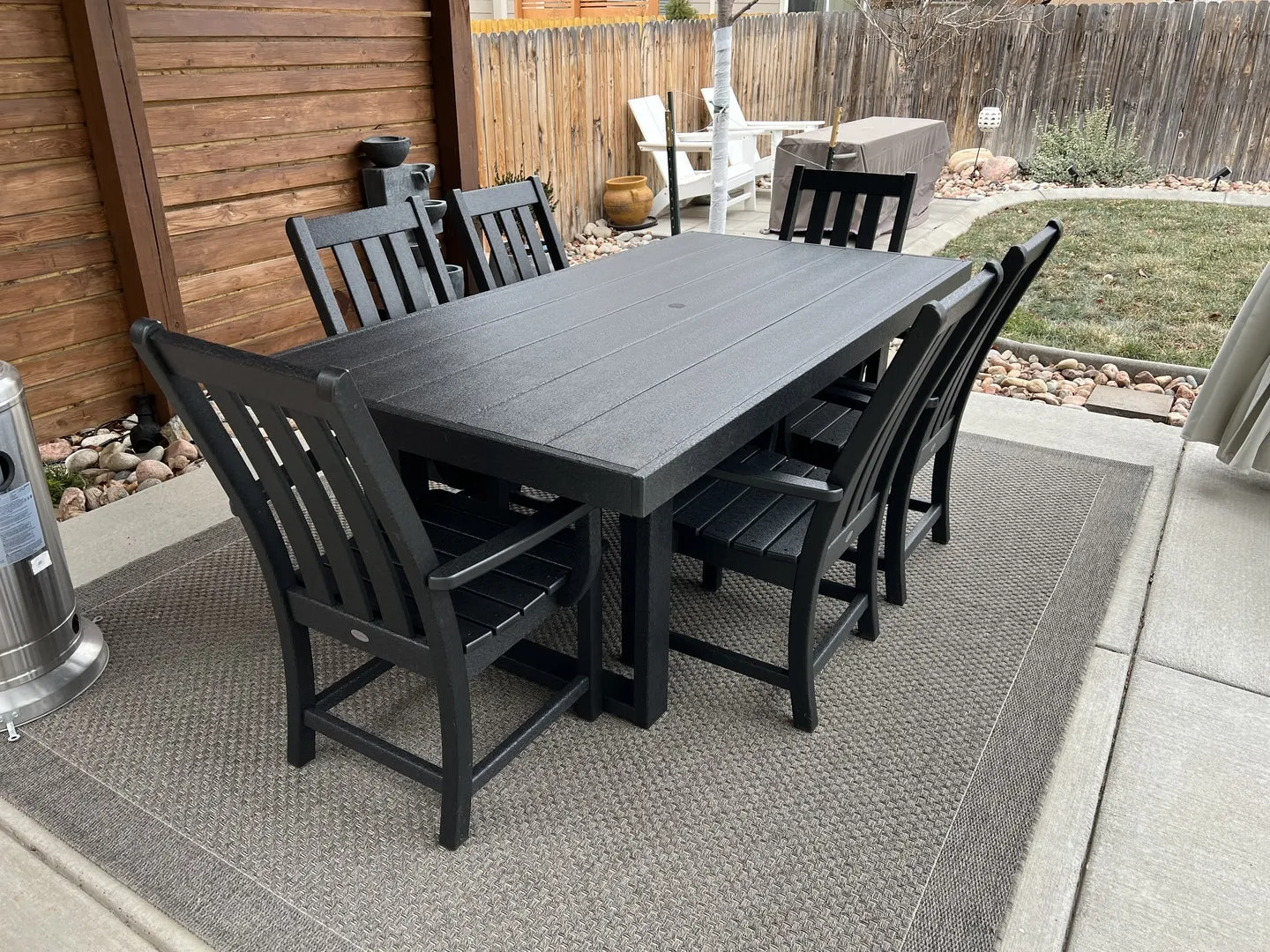 POLYWOOD Edge Outdoor Dining Table 78" x 40"
