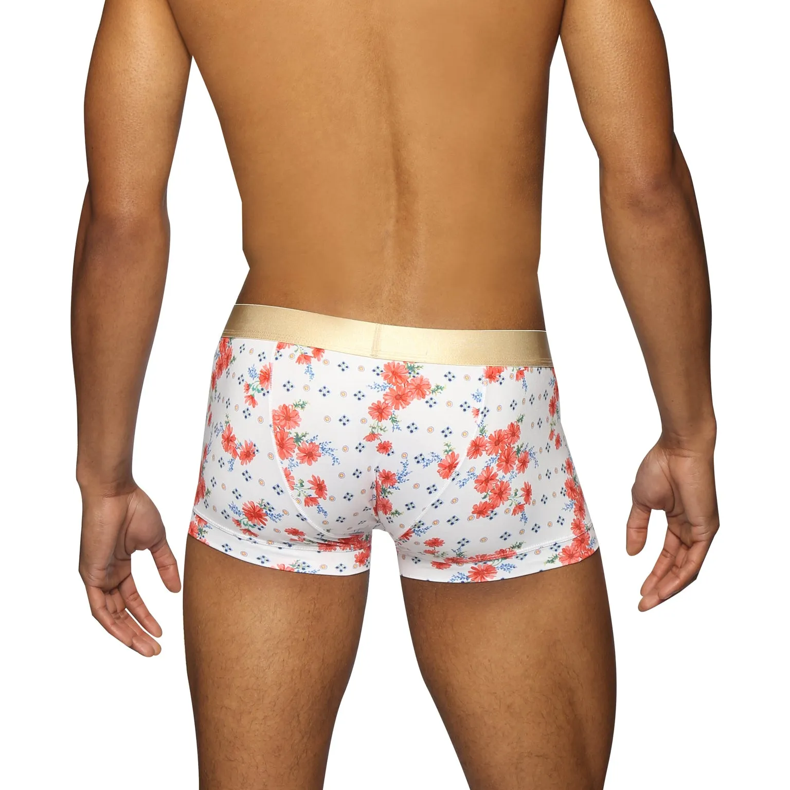 Posies Coral Print Low Rise Trunk