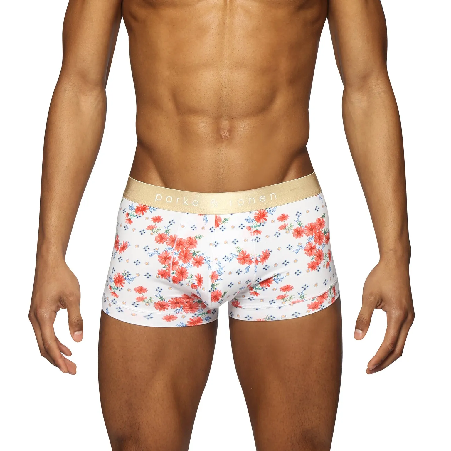 Posies Coral Print Low Rise Trunk